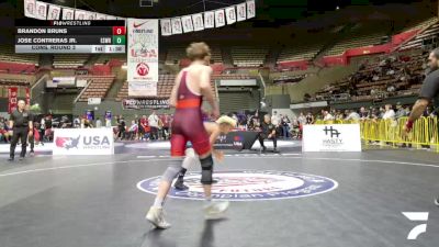 All Cadet Boys Freestyle Lower - 126 lbs Cons. Round 3 - Brandon Bruns vs Jose Contreras Jr., Espana Wrestling