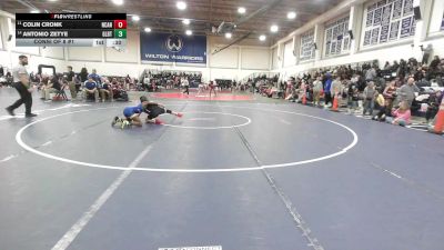 106 lbs Consi Of 8 #1 - Colin Cronk, New Canaan vs Antonio Zetye, Gilbert/Torr