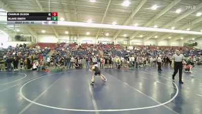 65 lbs Cons. Round 3 - Blake Smith, Payson Lion Wrestling Club vs Charlie Olson, Wasatch Wrestling Club