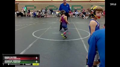 56 lbs Round 4 - Knox Guyer, North East Jr Wrestling vs Konrad Weiman, Northeast Jr Wrestling