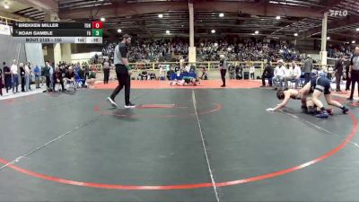 150 lbs Cons. Semi - Brekken Miller, Tonopah vs Noah Gamble, Founders Acc