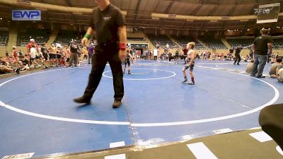 43 lbs Semifinal - Brady Wood, Edmond North Huskies vs Geronimo Tecumseh II, Mojo Mulisha 12U