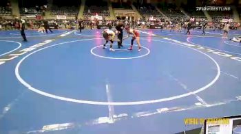 135 lbs Consolation - Makaelyn Gregg, HURRICANE WRESTLING ACADEMY vs Addeline Graser, Nebraska Wrestling Academy