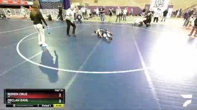 86 lbs Cons. Semi - Declan Dahl, MN vs Romen Cruz, AZ