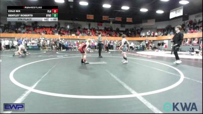 76 lbs 5th Place - Cole Nix, Plainview Youth Wrestling Club vs Bentley Roberts, Blanchard Youth Wrestling Club