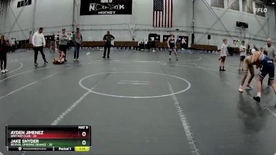 110 lbs Placement (4 Team) - Jake Snyder, Revival Uprising Orange vs Ayden Jimenez, Grit Mat Club