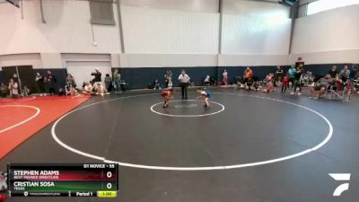 55 lbs Champ. Round 1 - Stephen Adams, Best Trained Wrestling vs Cristian Sosa, Texas