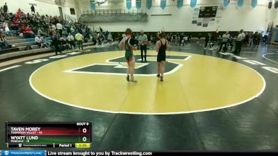 126 lbs Round 2 (10 Team) - Wyatt Lund, Pinedale vs Taven Morey, Thompson Valley