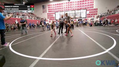 52-55 lbs Quarterfinal - Emmalyn Gibson, Wolfpak Wrestling vs KYNLEY JOHNSON, Independent