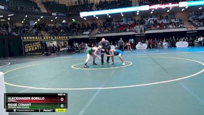 119 lbs Champ. Round 1 - Ridge Conant, Seward High School vs Alecxhander Borillo, Gambell