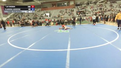 68 kg Cons. Sub-semis - Liv Wieber, The Factory Wrestling Club vs Clarissa Agostini, Laker Wrestling Club