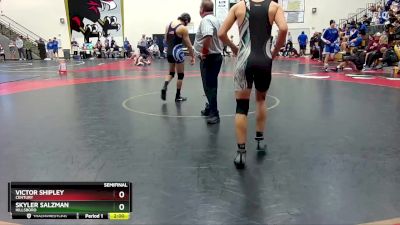 150 lbs Semifinal - Skyler Salzman, Hillsboro vs Victor Shipley, Century