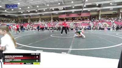 95 lbs Cons. Semi - Parker Landers, Carroll vs Jaydyn Schommer, Nebraska Boyz