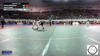 200 lbs Quarterfinal - Crew Pennington, Owasso vs Isaac Cobbs, Unattached Assassins