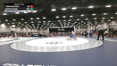 106 lbs Champ. Rd Of 64 - Odin Duncombe, Pinnacle Wrestling Club vs Lawson Sparks, Bad Karma Wrestling Club