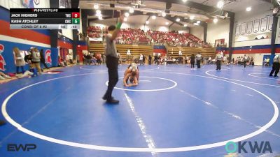 155 lbs Consi Of 8 #2 - Jack Highers, Tahlequah Wrestling Club vs Kash Atchley, Claremore Wrestling Club