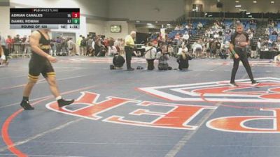 126 lbs Round Of 128 - Adrian Canales, VA vs Daniel Roman, NJ