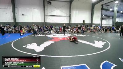 67 lbs Cons. Round 3 - Isaac Borreli, Bethel AllStars Wrestling Club vs Tucker Eisenmann, Mat Rats Rebooted