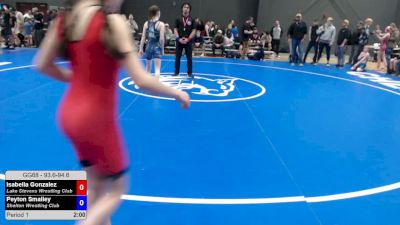 93.6-94.6 lbs Champ. Round 1 - Isabella Gonzalez, Lake Stevens Wrestling Club vs Peyton Smalley, Shelton Wrestling Club