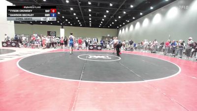 138 lbs Cons. Semis - Tyson Crowsey, Ranger 47 vs Dawson Beckley, Broken Arrow Wrestling Club