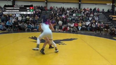 115 lbs 1st Place Match - Cadence Pastor, Marion vs Amiyah Burdine, Cedar Rapids Jefferson