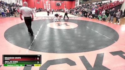 113 lbs Cons. Round 4 - Declan Sons, St. Charles (EAST) vs Brandon White, DAKOTA