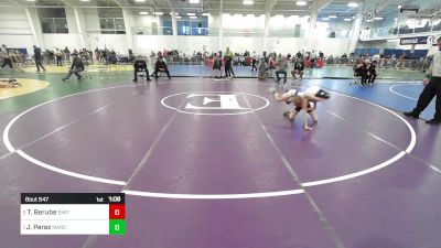 63 lbs Semifinal - Talan Berube, Smitty's Wrestling Barn vs Josh Perez, MarcAurele WC