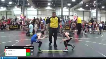 60 lbs Round 3 (4 Team) - Zander Smith, Midwest Xtreme Wrestling vs Sebastian Scott, Steel Valley Pscychos