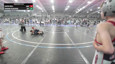 60 lbs Rr Rnd 3 - Gavin Bell, All-American Wrestling Club Blue vs Parker Scruggs, Terps Xtreme ES