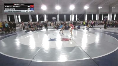 110 lbs Cons. Quarters - Scarlett Rudnick, Floyd Wrestling Club vs Giulia Zayas, APEX Girls Wrestling