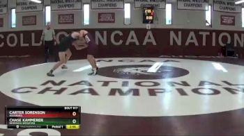 174 lbs Quarterfinal - Carter Sorenson, Augsburg vs Chase Kammerer, Nebraska Wesleyan