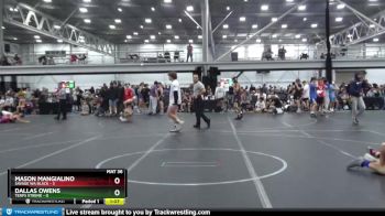 106 lbs Round 3 (6 Team) - Mason Mangialino, Savage WA Black vs Dallas Owens, Terps Xtreme
