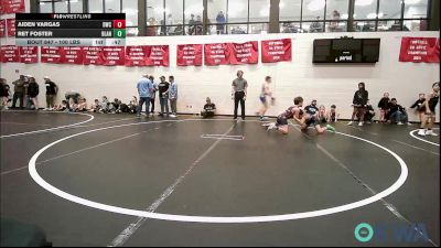 100 lbs Consi Of 4 - Aiden Vargas, Dumas Wrestling Club vs Ret Foster, Blanchard Wrestling Club