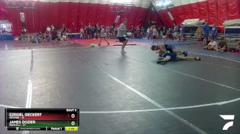 175 lbs Round 3 (4 Team) - James Dozier, Roncalli vs Ezekiel Sieckert, WCAABE