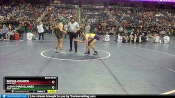 152 lbs Quarterfinal - Jadyn Magallanes, West Forsyth vs Sophia Ozanich, Jack Britt