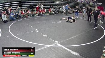 112 lbs Semis & 1st Wrestleback (8 Team) - Charles Davidson, Utah vs Jaxon Petersen, Nebraska Black