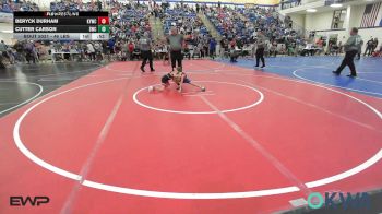 46 lbs Quarterfinal - Beryck Durham, Kiefer Youth Wrestling Club vs Cutter Carson, Salina Wrestling Club
