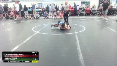 52 lbs Round 5 (8 Team) - Carson Swartwood, Florida Scorpions Gold vs Joshua Solis, Florida Avengers