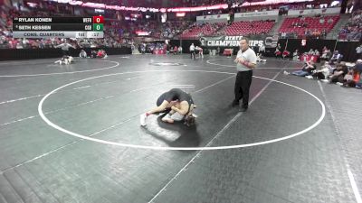 126 lbs Cons. Quarters - Rylan Konen, Weyauwega-Fremont vs Seth Kessen, Cedar Grove-Belgium