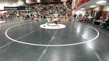 132 lbs Cons. Round 2 - Wyatt Holloway, Lander Valley vs Maxwell Jirak, Star Valley