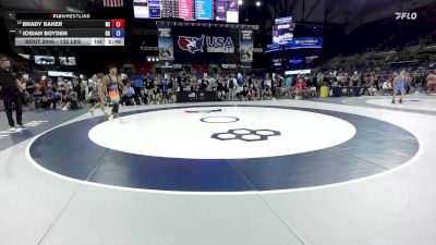 132 lbs Champ. Rd Of 16 - Brady Baker, MI vs Josiah Boyden, GA