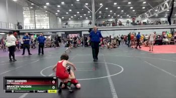 40 lbs Round 6 (8 Team) - Braxcen Vaughn, 84 Athletes vs Trey Sanders, Mat Assassins