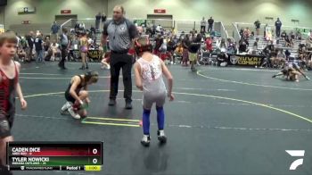 65 lbs Semis & 1st Wrestleback (8 Team) - Caden Dice, Ares Red vs Tyler Nowicki, Indiana Outlaws
