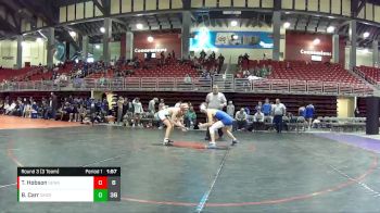 132 lbs Round 3 (3 Team) - Bracksten Carr, Smith Center vs Treyton Hobson, Seward