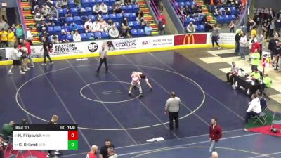 124 lbs Round Of 64 - Noah Filipovich, Marion Center vs Geno Orlandi, Beth-Center