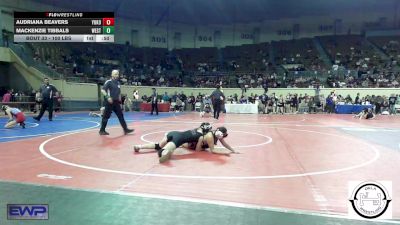 100 lbs Consi Of 8 #1 - Audriana Beavers, Yukon Middle School Girls vs Mackenzie Tibbals, Westmoore Wresting