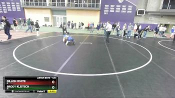 126 lbs Cons. Round 3 - Brody Kleitsch, IA vs Dillon White, IL