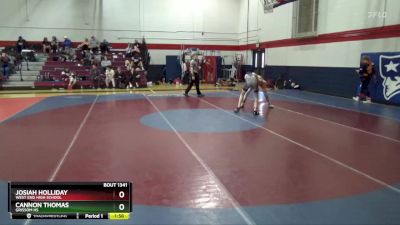 113 lbs Round 5 - Josiah Holliday, West End High School vs Cannon Thomas, Grissom Hs