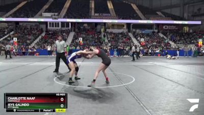 115 lbs Cons. Round 1 - Charlotte Naaf, Marysville vs Isys Galindo, Pittsburg