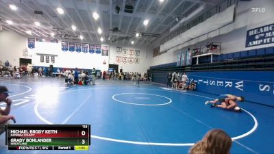 113 lbs Quarterfinal - Michael Brody Keith, Natrona County vs Grady Bohlander, Wheatland